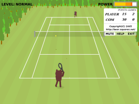Bear Open Tennisのゲーム画像