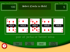 Video Pokerのゲーム画像